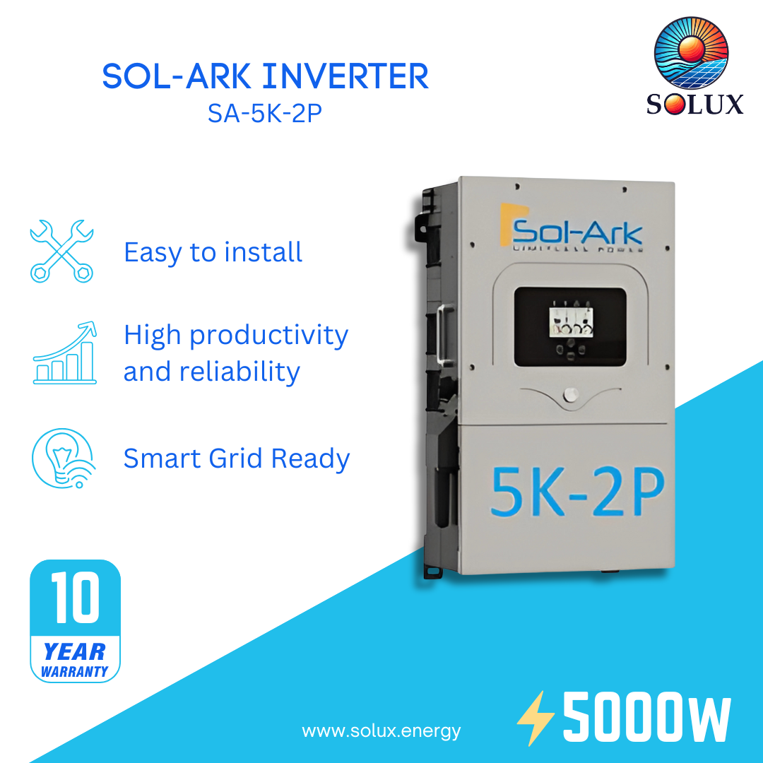 This is an image Sol-Ark 5kW Inverter 120/240VAC, 48VDC, Indoor/Outdoor NEMA-3R